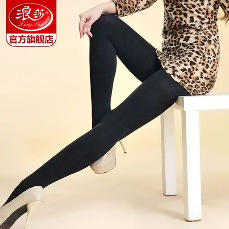 浪莎打底袜1500D竹炭纤维中厚连裤袜 春秋款丝袜女单加裆打底袜图片