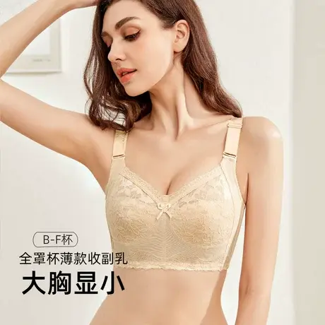 大码全罩杯胸罩夏季薄款显胸小文胸女收副乳聚拢防下垂超薄杯内衣图片