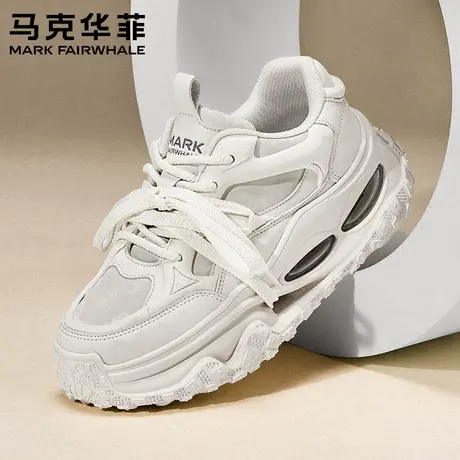 马克华菲时尚男鞋2025夏季新款潮流百搭休闲鞋厚底减震增高老爹鞋图片