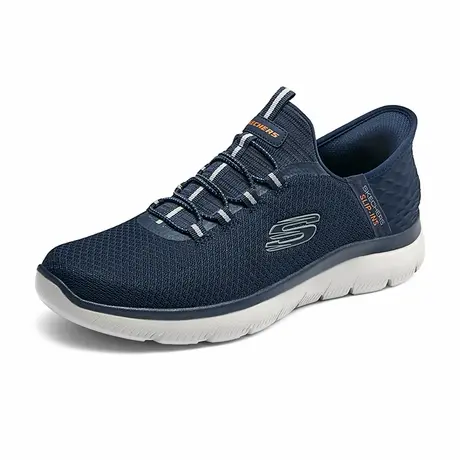 闪穿鞋Skechers斯凯奇slip ins系列夏男网面透气一脚蹬休闲运动鞋图片