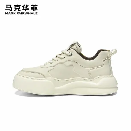 马克华菲男鞋春秋2025新款星星鞋潮牌小白鞋厚底运动休闲板鞋夏季图片