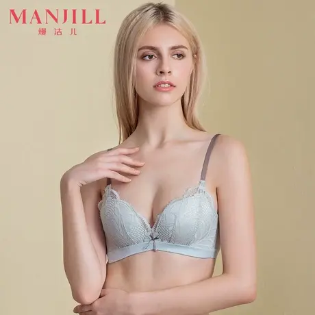熳洁儿内衣女性感蕾丝小胸聚拢薄款无钢圈收副乳上托夏季文胸罩图片