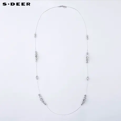 s.deer【新品】圣迪奥女装优雅气质百搭长款项链毛衣链S15484365商品大图