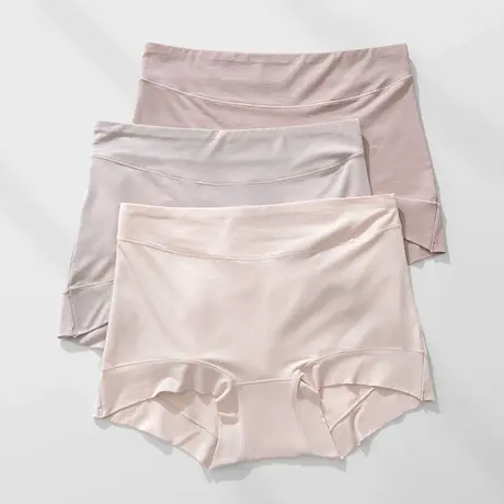莫代尔高腰内裤女收腹包臀打底裤纯棉裆大码女装四角安全平角裤薄图片