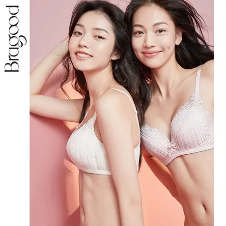 内衣女小胸聚拢文胸大胸显小美背无钢圈薄款蕾丝法式小胸大码套装图片
