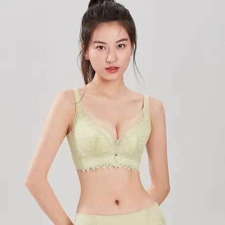 【商场同款】23新品都市丽人玻尿酸柔芯杯莱卡肩带蕾丝聚拢女文胸图片
