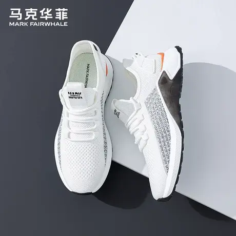 马克华菲男鞋夏季2025新款透气网面鞋男士休闲鞋小白鞋男款运动鞋图片