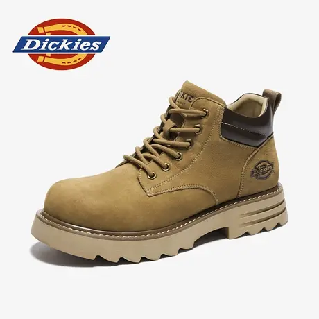 Dickies厚底马丁靴男2025秋冬真皮高帮男皮鞋大头美式复古工装靴图片