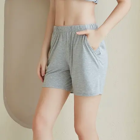 可外穿女夏薄款莫代尔打底内搭短裤透气吸汗宽松大码睡裤家居短裤图片