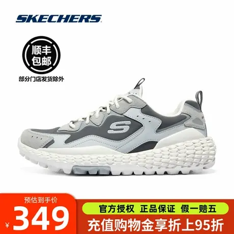 斯凯奇男鞋2025春季新款户外运动时尚舒适厚底老爹鞋绑带鞋轮胎鞋图片