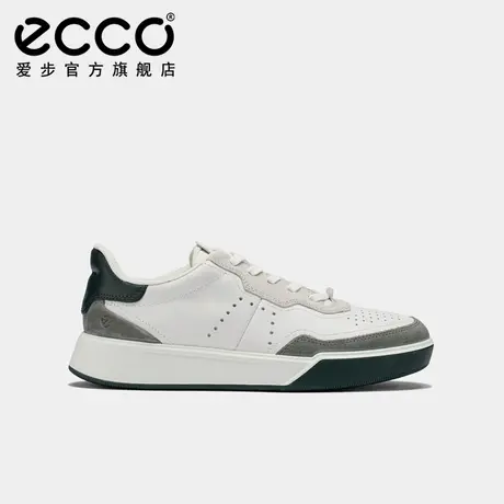 ECCO爱步小白鞋男 25年夏季新款复古增高板鞋 街头球鞋539814图片