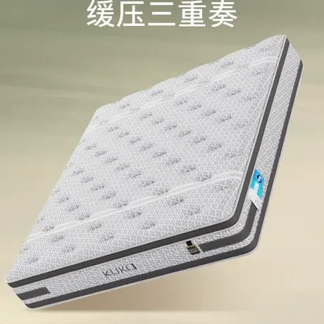 顾家家居温控面料3D记忆棉酒店席梦思独袋轻音独立弹簧床垫M6006图片