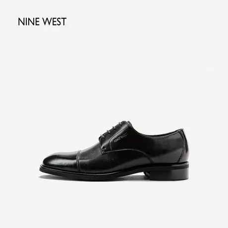 Nine West/玖熙真皮百搭商务男士皮鞋男鞋德比鞋正装鞋图片