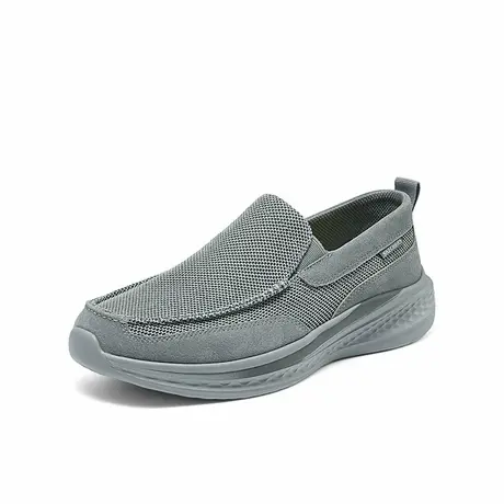 Skechers斯凯奇夏季男一脚蹬乐福鞋宽松豆豆鞋休闲运动鞋时尚百搭图片