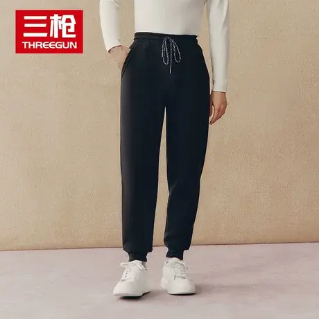 三枪男士睡裤2023秋冬新品加绒加厚羊羔绒卫裤休闲可外穿家居裤商品大图