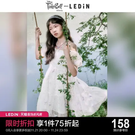 乐町泡泡袖连衣裙休闲夏新款女奇妙仙子公主裙甜美宽松裙子图片