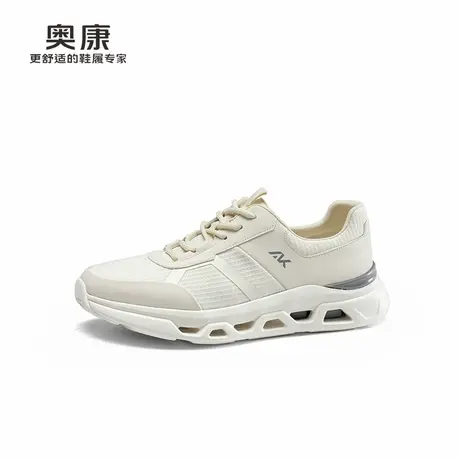 奥康休闲鞋男2025新款系带健步鞋轻便软底运动鞋减震慢跑鞋小白鞋图片