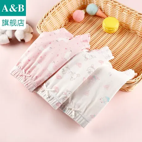 【2条装】ab内衣女童平角裤弹力舒适中大童女宝宝四角短裤F612图片