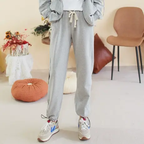 胖妹妹简约好穿的针织堆堆裤加大码2023新款宽松显瘦运动裤200斤图片