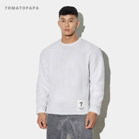 TOMATOPAPA秋冬季睡衣套装珊瑚绒法兰绒保暖厚毛绒直筒套头家居服图片