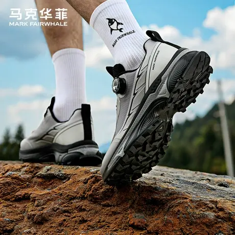 马克华菲登山鞋男士夏季户外防滑耐磨工装运动鞋旋转扣越野运动鞋图片