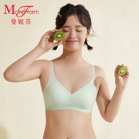 【三阶段】曼妮芬2025夏V领带杯抗菌背心少女文胸无钢圈内衣图片
