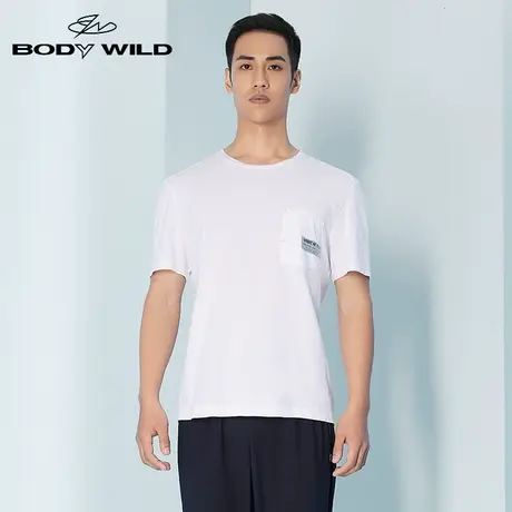 BODYWILD上衣t恤纯棉睡衣家居服短袖薄居家男士男生ZBN81TW1A图片