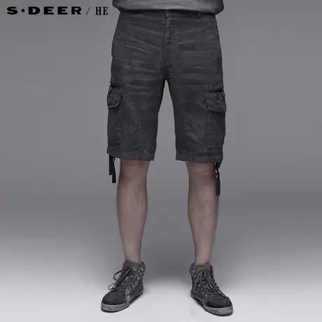 sdeerhe圣迪奥 专柜正品 男装休闲舒适男士中裤3270761图片