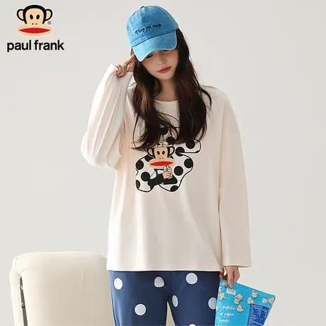 大嘴猴秋冬新款睡衣套装女款纯棉家居服图片