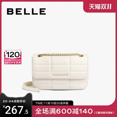 百丽包包女2023新款链条包单肩包质感时尚百搭通勤斜挎包X6622BX3图片