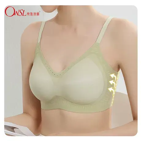 夏季薄款透气内衣女小胸聚拢收副乳无痕凉感舒适文胸罩商品大图