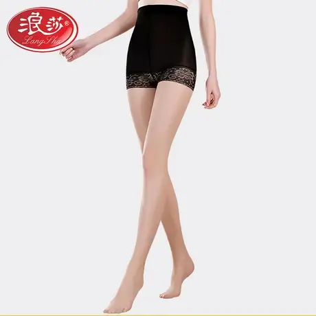 浪莎连裤袜防勾丝防狼丝袜女士薄款夏季光腿神器安全裤菠萝袜大码图片