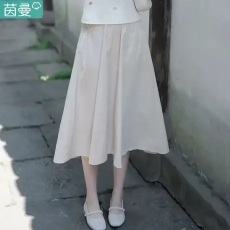 茵曼旗舰店官网正品半身裙女2024新款夏款裙子仙女超仙森系长裙图片
