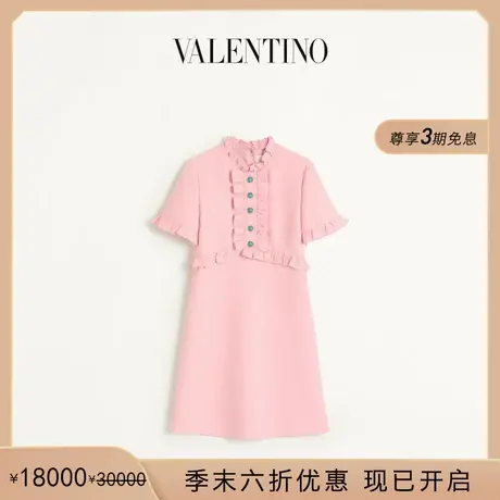 [季末优惠]华伦天奴VALENTINO女士 CREPE COUTURE 短款连衣裙图片