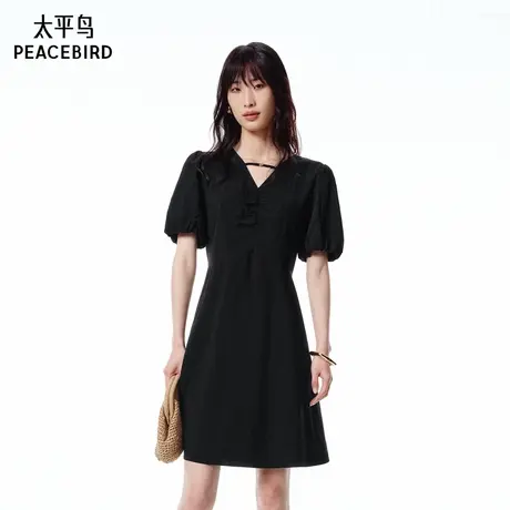 【商场同款】太平鸟女装2025年夏季新款凉感连衣裙A1FAF2488图片