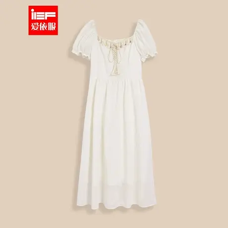 IEF/爱依服夏日穿搭2025夏季新款法式浪漫度假风设计感连衣长裙图片