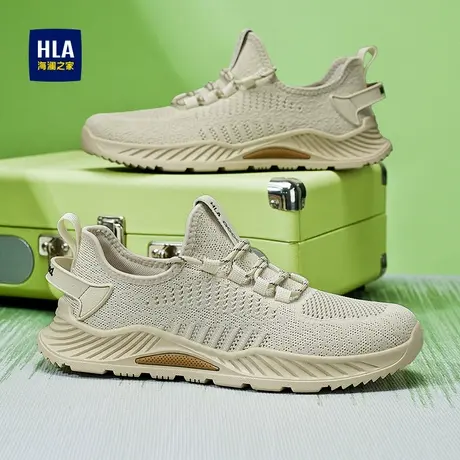 HLA/海澜之家男鞋青年网面鞋时尚透气舒适防滑休闲运动鞋不累脚图片