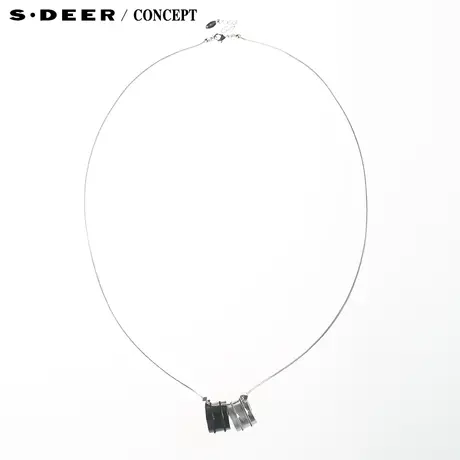 【新品】sdeer圣迪奥专柜正品女装现代几何挂饰项链5184327商品大图