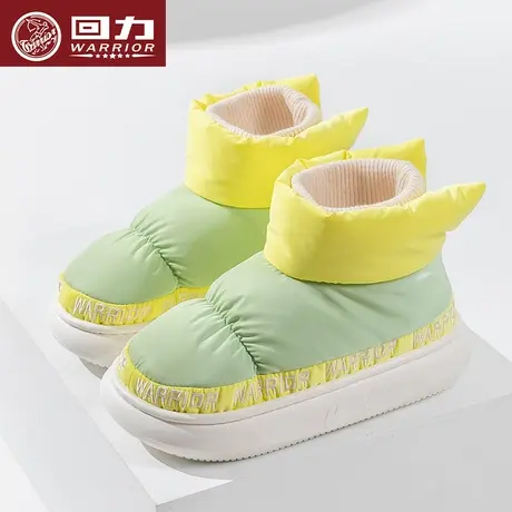 回力靴子女2023新款冬季皮毛一体加绒保暖情侣面包鞋防水抗寒雪地图片