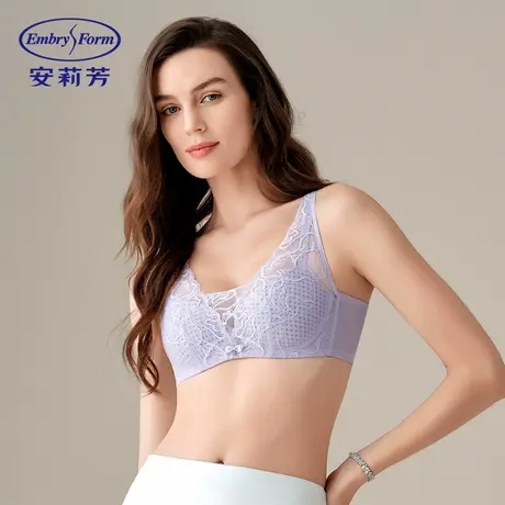 XY11玫瑰风巢杯安莉芳蕾丝文胸女大胸显小软支撑内衣图片