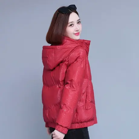 中年女士羽绒棉服女冬季2022新款棉衣中老年妈妈女装短款棉袄外套商品大图
