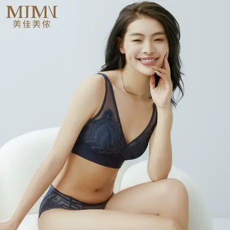 美佳美侬背心式内衣女小胸聚拢薄款透气美背文胸收副乳防下垂胸罩商品大图