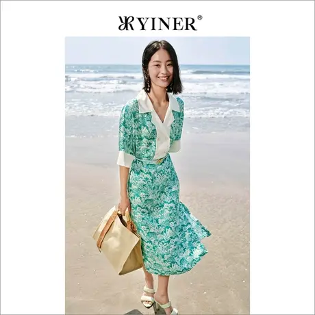 YINER音儿专柜女装2022夏季新款连衣裙8C32205270图片