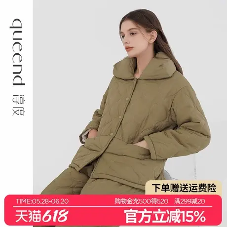 淳度珊瑚绒夹棉睡衣女冬款三层加厚加绒保暖冬天可外穿家居服套装图片