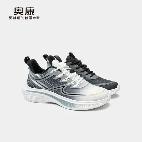 奥康 男鞋2025春季时尚系带休闲鞋轻便透气软底运动鞋门店发货商品大图