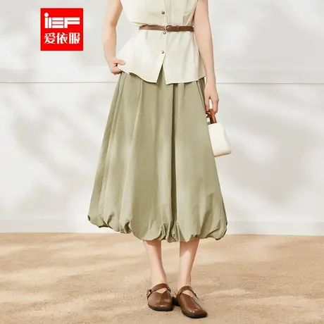 IEF/爱依服半身裙2025夏季新款法式文艺知性气质通勤百搭显瘦单裙图片