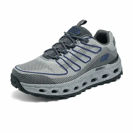 Skechers斯凯奇2024年春夏新款男鞋轻质跑步鞋厚底增高休闲运动鞋图片
