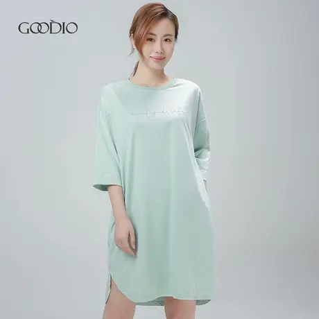 歌帝【直播】渐变绣字女家居裙 GDB0110图片