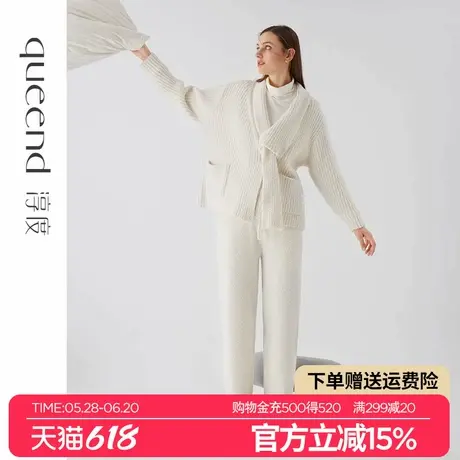 淳度半边绒睡衣女冬季加厚加绒长袖开衫珊瑚绒高级感可外穿家居服图片