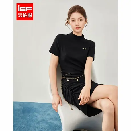 IEF/爱依服2025夏秋新款韩版性感小女人纯欲修身显瘦气质感连衣裙图片
